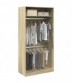 vidaXL Wardrobe Sonoma Oak 100x50x200 cm Engineered Wood