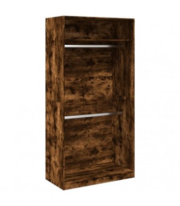 vidaXL Wardrobe Smoked Oak 100x50x200 cm Engineered Wood