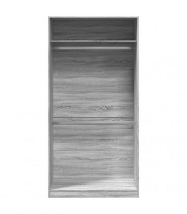 vidaXL Wardrobe Grey Sonoma 100x50x200 cm Engineered Wood