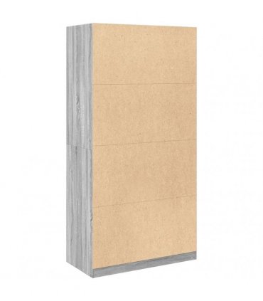vidaXL Wardrobe Grey Sonoma 100x50x200 cm Engineered Wood
