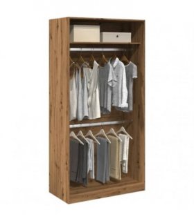vidaXL Wardrobe Artisian Oak 100x50x200 cm Engineered Wood