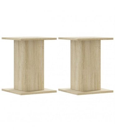 vidaXL Plant Stands 2 pcs Sonoma Oak 30x30x40 cm Engineered Wood