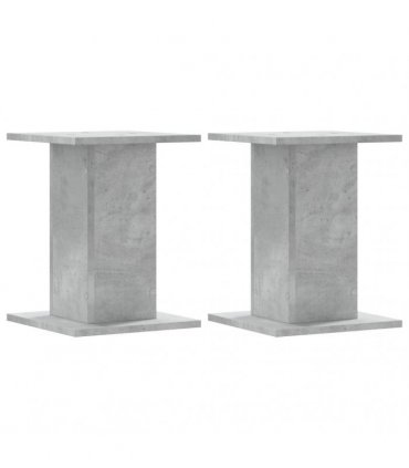 vidaXL Plant Stands 2 pcs Concrete Grey 30x30x40 cm Engineered Wood