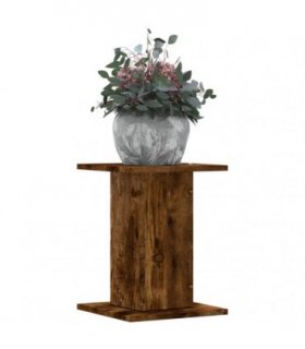 vidaXL Plant Stands 2 pcs Smoked Oak 30x30x40 cm Engineered Wood