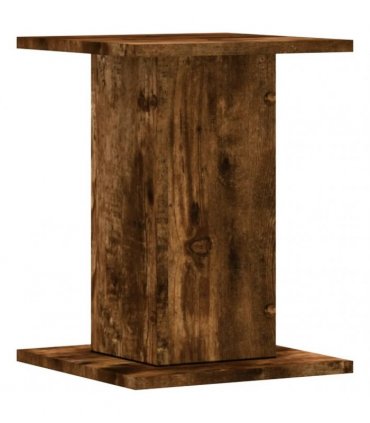 vidaXL Plant Stands 2 pcs Smoked Oak 30x30x40 cm Engineered Wood