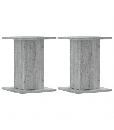 vidaXL Plant Stands 2 pcs Grey Sonoma 30x30x40 cm Engineered Wood