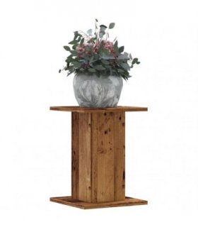vidaXL Plant Stands 2 pcs Old Wood 30x30x40 cm Engineered Wood