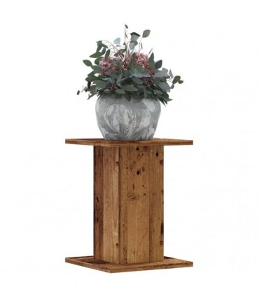 vidaXL Plant Stands 2 pcs Old Wood 30x30x40 cm Engineered Wood