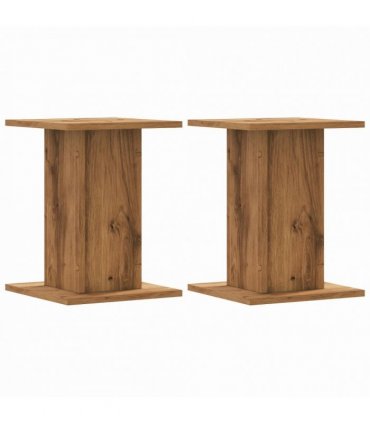 vidaXL Plant Stands 2 pcs Artisian Oak 30x30x40 cm Engineered Wood