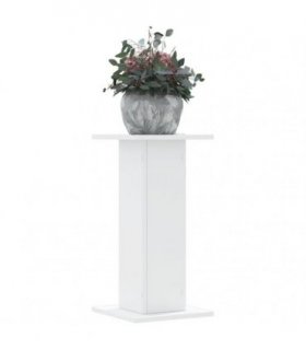vidaXL Plant Stands 2 pcs White 30x30x60 cm Engineered Wood