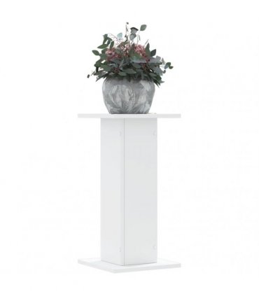 vidaXL Plant Stands 2 pcs White 30x30x60 cm Engineered Wood