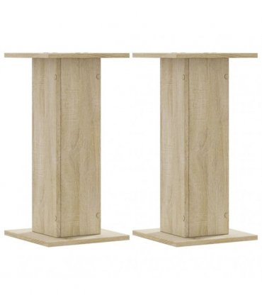 vidaXL Plant Stands 2 pcs Sonoma Oak 30x30x60 cm Engineered Wood