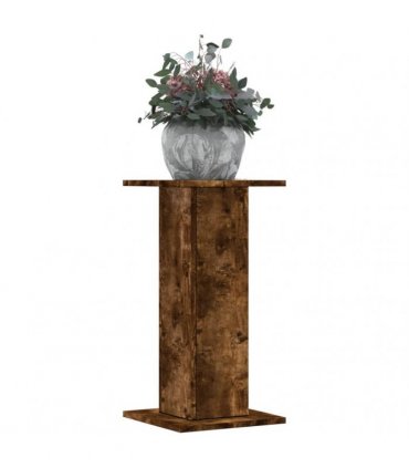 vidaXL Plant Stands 2 pcs Smoked Oak 30x30x60 cm Engineered Wood
