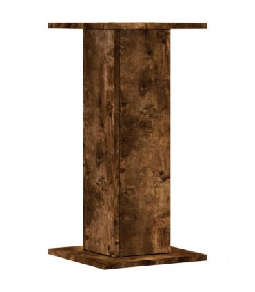 vidaXL Plant Stands 2 pcs Smoked Oak 30x30x60 cm Engineered Wood