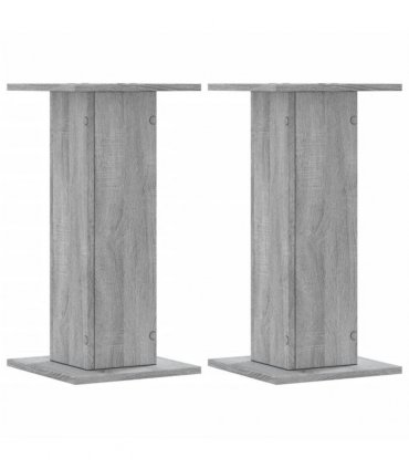 vidaXL Plant Stands 2 pcs Grey Sonoma 30x30x60 cm Engineered Wood