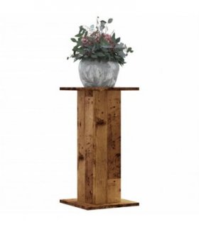 vidaXL Plant Stands 2 pcs Old Wood 30x30x60 cm Engineered Wood