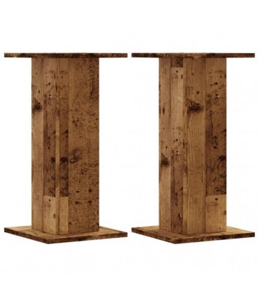 vidaXL Plant Stands 2 pcs Old Wood 30x30x60 cm Engineered Wood