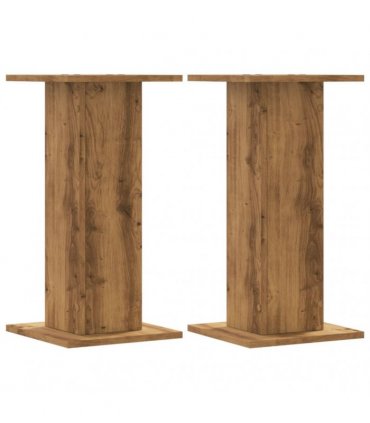 vidaXL Plant Stands 2 pcs Artisian Oak 30x30x60 cm Engineered Wood
