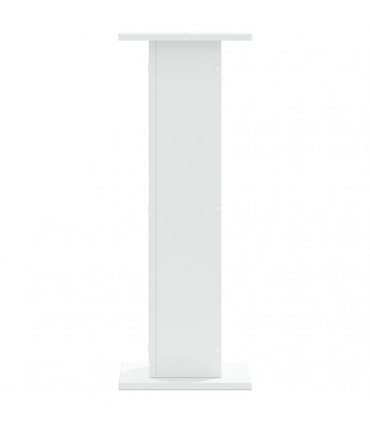 vidaXL Plant Stands 2 pcs White 30x30x80 cm Engineered Wood
