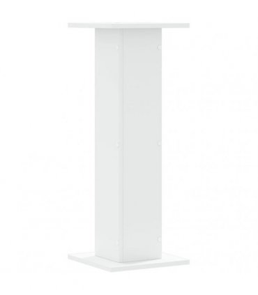 vidaXL Plant Stands 2 pcs White 30x30x80 cm Engineered Wood