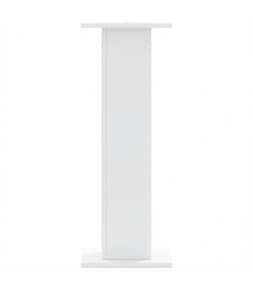 vidaXL Plant Stands 2 pcs White 30x30x80 cm Engineered Wood