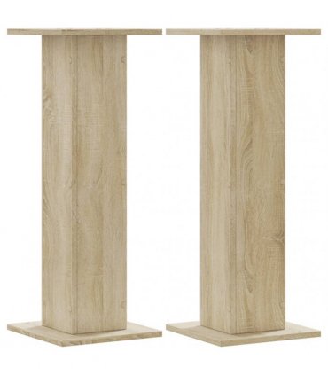 vidaXL Plant Stands 2 pcs Sonoma Oak 30x30x80 cm Engineered Wood