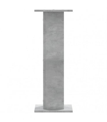 vidaXL Plant Stands 2 pcs Concrete Grey 30x30x80 cm Engineered Wood