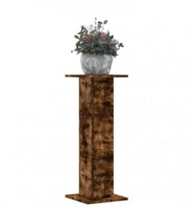 vidaXL Plant Stands 2 pcs Smoked Oak 30x30x80 cm Engineered Wood