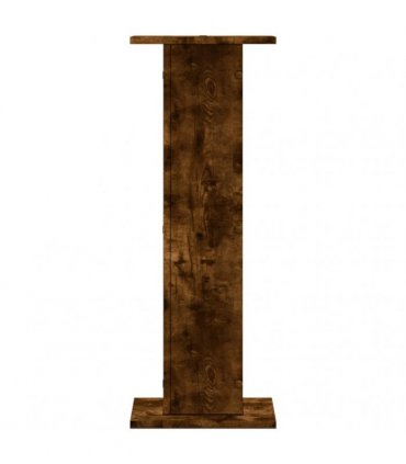 vidaXL Plant Stands 2 pcs Smoked Oak 30x30x80 cm Engineered Wood