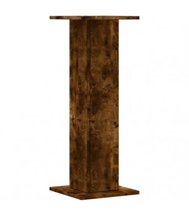vidaXL Plant Stands 2 pcs Smoked Oak 30x30x80 cm Engineered Wood