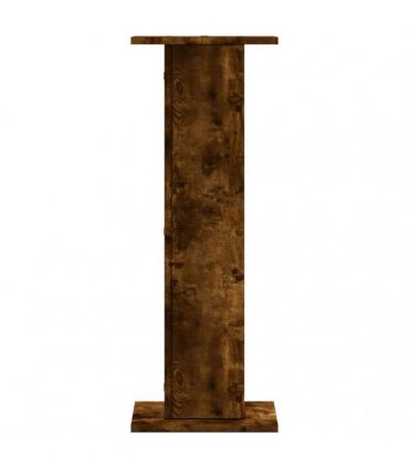 vidaXL Plant Stands 2 pcs Smoked Oak 30x30x80 cm Engineered Wood