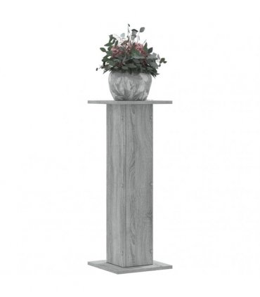 vidaXL Plant Stands 2 pcs Grey Sonoma 30x30x80 cm Engineered Wood