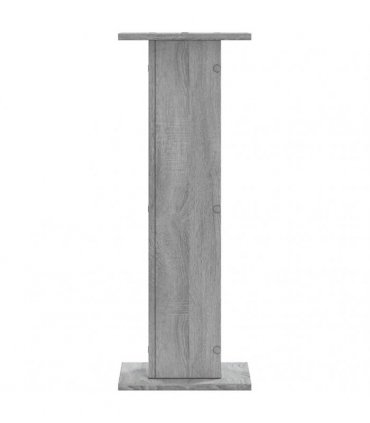 vidaXL Plant Stands 2 pcs Grey Sonoma 30x30x80 cm Engineered Wood