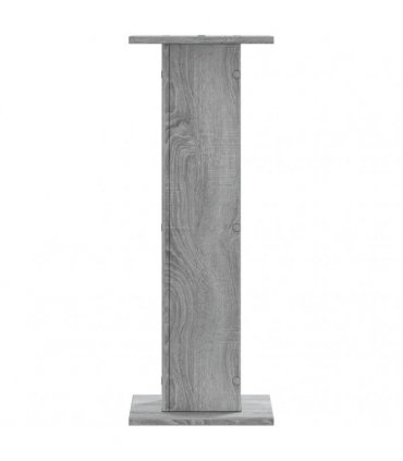 vidaXL Plant Stands 2 pcs Grey Sonoma 30x30x80 cm Engineered Wood