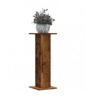 vidaXL Plant Stands 2 pcs Old Wood 30x30x80 cm Engineered Wood