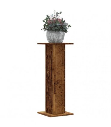 vidaXL Plant Stands 2 pcs Old Wood 30x30x80 cm Engineered Wood