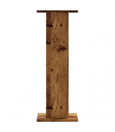 vidaXL Plant Stands 2 pcs Old Wood 30x30x80 cm Engineered Wood