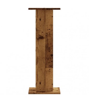 vidaXL Plant Stands 2 pcs Old Wood 30x30x80 cm Engineered Wood