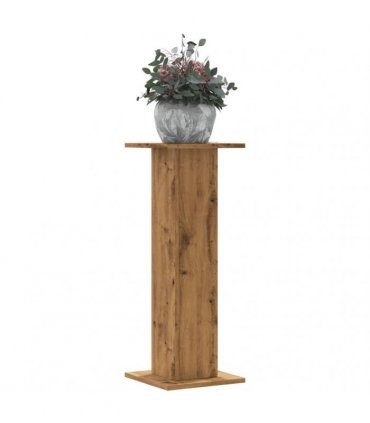 vidaXL Plant Stands 2 pcs Artisian Oak 30x30x80 cm Engineered Wood