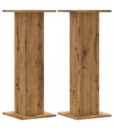 vidaXL Plant Stands 2 pcs Artisian Oak 30x30x80 cm Engineered Wood