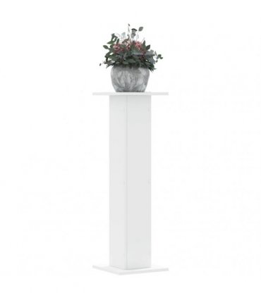 vidaXL Plant Stands 2 pcs White 30x30x95 cm Engineered Wood