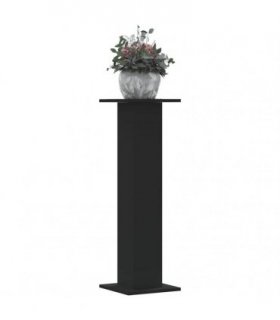 vidaXL Plant Stands 2 pcs Black 30x30x95 cm Engineered Wood