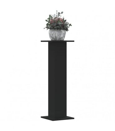 vidaXL Plant Stands 2 pcs Black 30x30x95 cm Engineered Wood