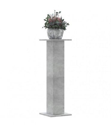 vidaXL Plant Stands 2 pcs Concrete Grey 30x30x95 cm Engineered Wood