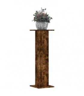 vidaXL Plant Stands 2 pcs Smoked Oak 30x30x95 cm Engineered Wood