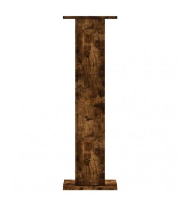 vidaXL Plant Stands 2 pcs Smoked Oak 30x30x95 cm Engineered Wood