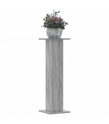 vidaXL Plant Stands 2 pcs Grey Sonoma 30x30x95 cm Engineered Wood