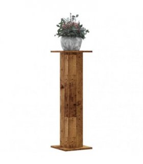 vidaXL Plant Stands 2 pcs Old Wood 30x30x95 cm Engineered Wood