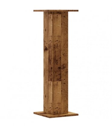 vidaXL Plant Stands 2 pcs Old Wood 30x30x95 cm Engineered Wood