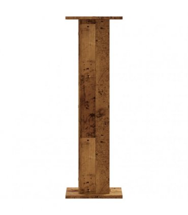 vidaXL Plant Stands 2 pcs Old Wood 30x30x95 cm Engineered Wood
